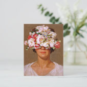 「ペタルプライド」マーガレット – アート&フローラ協会 ポストカード (スタンド正面)