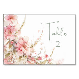 ペタルプロセッコブライダルシャワー テーブルナンバー