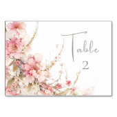 ペタルプロセッコブライダルシャワー テーブルナンバー (正面)