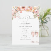 ペタルプロセッコブライダルシャワー 招待状 (スタンド正面)