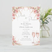 ペタルプロセッコブライダルシャワー 招待状 (スタンド正面)