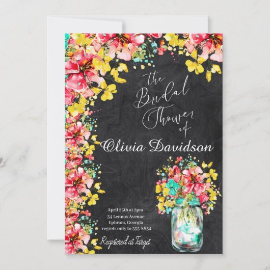 ペタルポートガーデンブライダルシャワー 招待状 (正面)