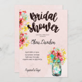 ペタルポートガーデンブライダルシャワー 招待状 (正面/裏面)