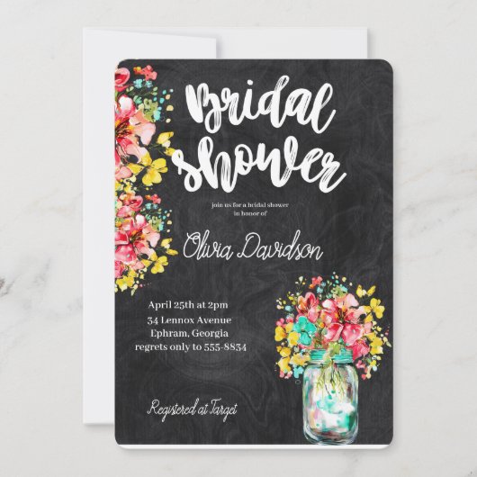 ペタルポートガーデンブライダルシャワー 招待状 (正面)