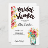 ペタルポートガーデンブライダルシャワー 招待状 (正面/裏面)