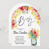 ペタルポートガーデンブライダルシャワー 招待状 (正面/裏面)