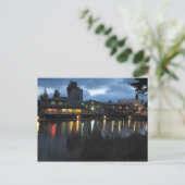 . .ペタルマのお返し鉢と夜はがき ポストカード (スタンド正面)