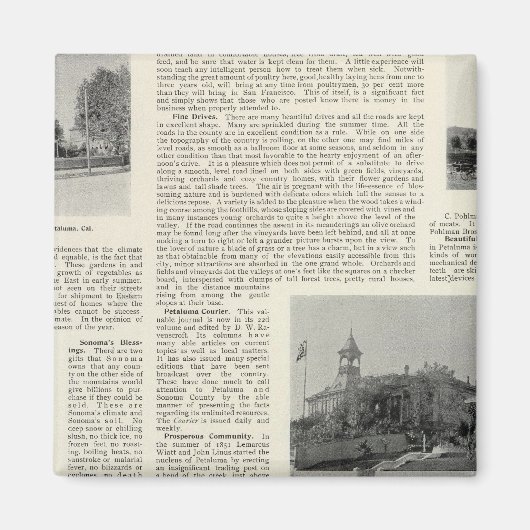 ペタルマレジデンシズ，カリフォルニア マグネット (正面)