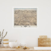 ペタルマ市の鳥瞰図(1298) ポスター (キッチン)