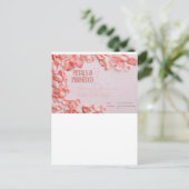 ペタル＆プロセッコのウェディング招待状 ポストカード (スタンド正面)