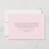 ペタル＆プロセッコの花のブライズシャワー サンキューカード (裏面)