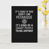 ペタンクの贈り物|ペタンク愛好家ペタンク選手 カード (黄色い花)