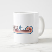 ペタンクギフト、ペタンク恋人、ペタンクプレーヤー ジャンボコーヒーマグカップ (正面右)