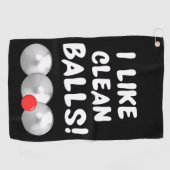 ペタンククリーニングタオル –  ゴルフタオル (横)