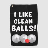 ペタンククリーニングタオル –  ゴルフタオル (正面)