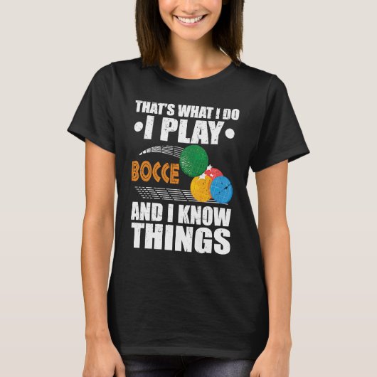 ペタンクゲーム用ボッチェボールプレーヤー8 Tシャツ (正面)