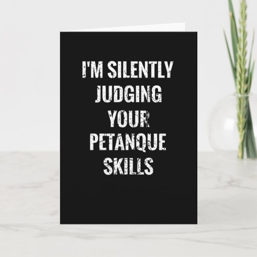 ペタンク·ブールズ·ギフト|ペタンク·ラバー·ブール選手 カード (正面)