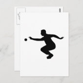 ペタンケの選手 ポストカード (正面/裏面)