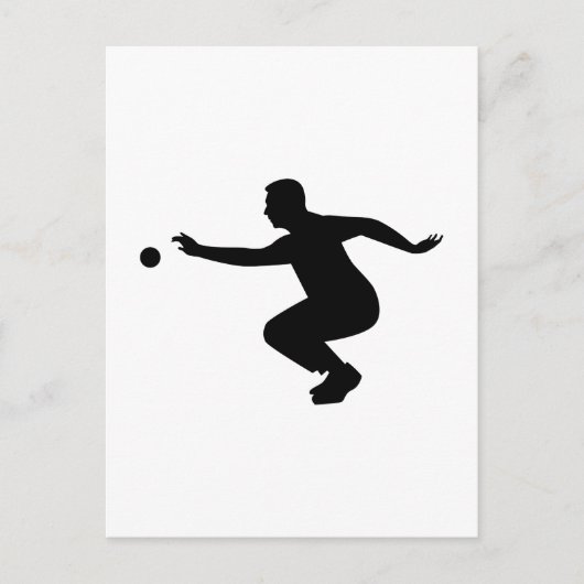 ペタンケの選手 ポストカード (正面)