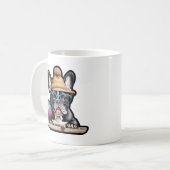 ペタンケブルドッグボンジュール[おもしろい!] - Coffee Mug コーヒーマグカップ (正面左)