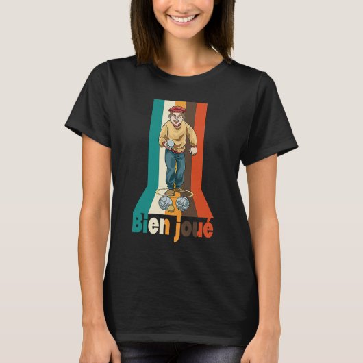 ペタンケ選手のためのペタンケ・ペタンケ Tシャツ (正面)