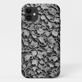 ペターフェイクグレー3D彫り iPhone 11 ケース