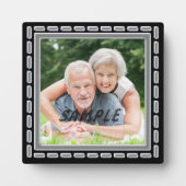 ペターフェイクシルバーアニバーサリー写真テンプレート フォトプラーク (正面)