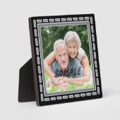 ペターフェイクシルバーアニバーサリー写真テンプレート フォトプラーク (正面)