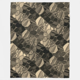 ペダソスマロン，シルクロe formas arredondadas. フリースブランケット