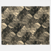 ペダソスマロン，シルクロe formas arredondadas. フリースブランケット (正面(横))