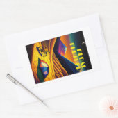 ペダルさらにビケパック山 長方形シール (封筒)