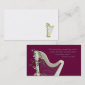 ペダルのハープの名刺 名刺 (正面/裏面)