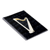 ペダルのハープ音楽 ノートブック (右側)