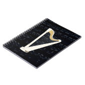 ペダルのハープ音楽 ノートブック (左側)