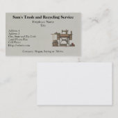 ペダルのミシン及び子ネコ 名刺 (正面/裏面)