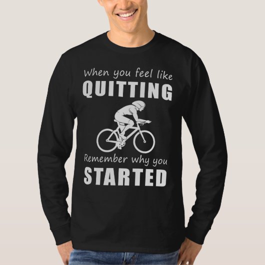 ペダルの力の忍耐おもしろい- E用サイクリングT型 Tシャツ (正面)