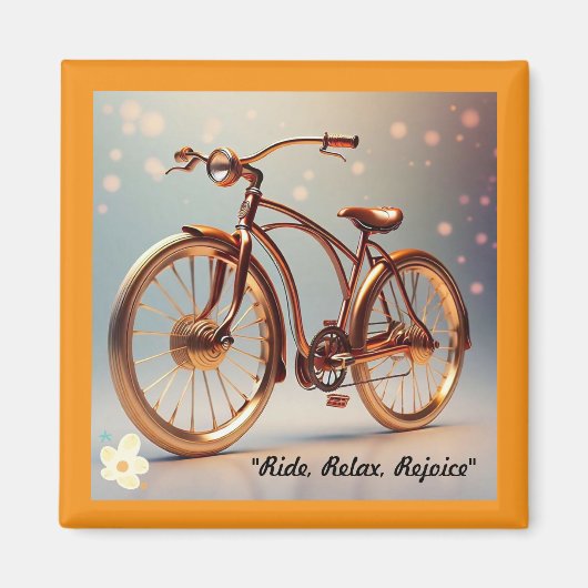 ペダルをゆったりと踏む マグネット (正面)