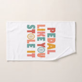 ペダルを盗んだように – おもしろいサイクリング ハンドタオル (ハンドタオル)