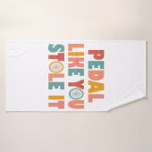 ペダルを盗んだように – おもしろいサイクリング バスタオル (バスタオル)