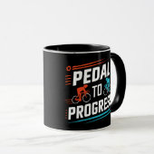 ペダルを進める、サイクリングマグ マグカップ (正面右)