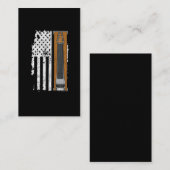 ペダルスチールアメリカンフラグUSミュージシャン 名刺 (正面/裏面)