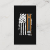 ペダルスチールアメリカンフラグUSミュージシャン 名刺 (正面)