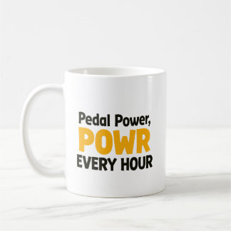 ペダルパワー "POWR" 1時間ごと コーヒーマグカップ