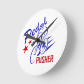 ペダルプッシャー ラウンド壁時計 (傾斜)