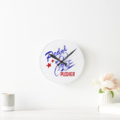 ペダルプッシャー ラウンド壁時計 (ホーム)