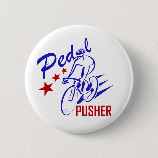 ペダルプッシャー 缶バッジ (正面)