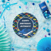 ペダルボーツバースデーパーティパーソナライズされた ペーパープレート (パーティー)