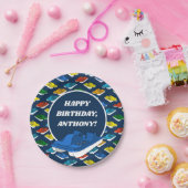 ペダルボーツバースデーパーティパーソナライズされた ペーパープレート (パーティー)