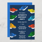 ペダルボーツブライトカラーカスタムズ誕生日パーティー 招待状 (正面/裏面)