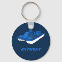 ペダルボートブルーと白パーソナライズされた色